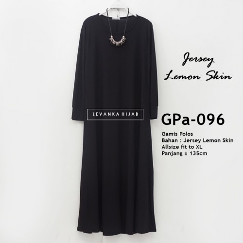GPa-096 Gamis Polos Semi Klok